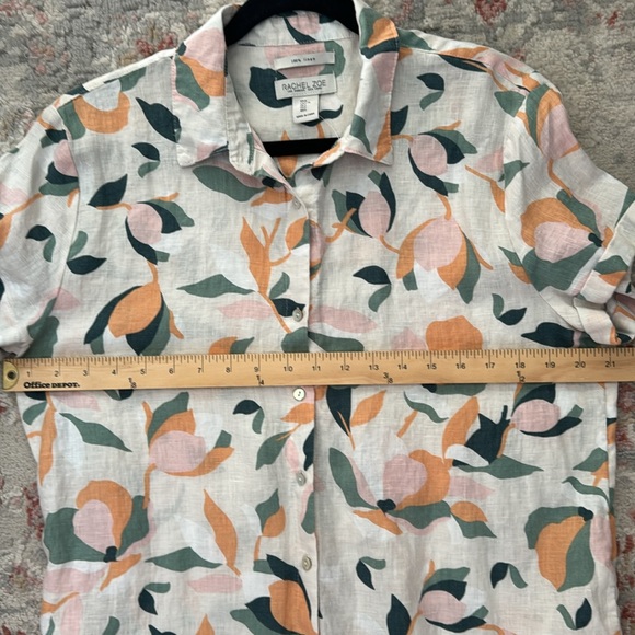 Rachel Zoe 100% Linen button down dress, size large - Picture 5 of 5